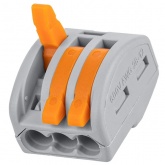 Клемма соединительная TDM 3 х (0,1-2,5) СК-413 с рычагом