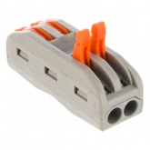 Клемма Stekker 2 х (0,08 - 2,5/4) монтажная для фазных проводников LD222-422 [уп. 40шт]