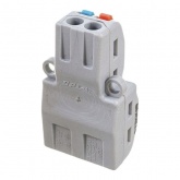 Клемма Stekker 2 х (0,08 - 2,5/4) монтажная для фазных проводников LD222-424 [уп. 25шт]