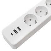 Умный удлинитель EKF Connect PRO Wi-Fi 16А c USB голосовые помощники Алиса и Маруся