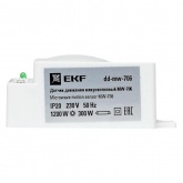 Микроволновый датчик движения белый EKF PROxima 1200Вт 360гр. до 20м IP20 MW-706