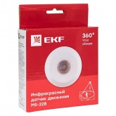 ИК датчик движения EKF PROxima потолочный 2000Вт 360гр. до 6м IP20 MS-22B