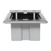 Лючок напольный EKF С-Line WP-6 под 6 модулей 45х22,5мм IP66 серебристый металлик