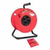 Удлинитель на катушке EKF PROxima Атлант 2.0, 4 гнезда 30м без заземления ПВС 2*0,75 6А/1,3кВт