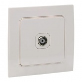 Механизм розетки EKF оконечная TV 75Ом 10дБ 240МГц Стокгольм белый