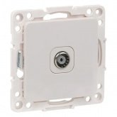 Механизм розетки EKF оконечная TV 75Ом 10дБ 240МГц Стокгольм белый