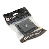 Механизм розетки EKF оконечная TV 75Ом 10дБ 240МГц Стокгольм черный