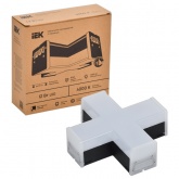 Светильник светодиодный X-образный ИЭК 1010 12Вт 4200K 180х180мм черный