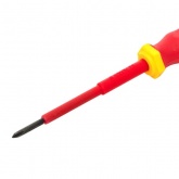 Отвертка EKF диэлектрическая крестовая Master PH0x75 мм VDE 1000В Basic