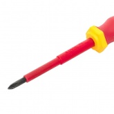 Отвертка EKF диэлектрическая крестовая Master PH1x80 мм VDE 1000В Basic