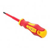 Отвертка EKF диэлектрическая крестовая Master PH1x80 мм VDE 1000В Basic