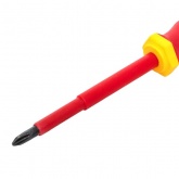 Отвертка EKF диэлектрическая крестовая Master PH2x100 мм VDE 1000В Basic