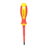 Отвертка EKF диэлектрическая крестовая Expert PH2x100 мм VDE 1000В PROxima