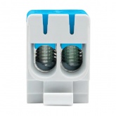 Клемма силовая вводная двойная EKF КСВ 16-50 мм2 160А синяя