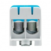 Клемма силовая вводная двойная EKF КСВ 16-95 мм2 245А синяя