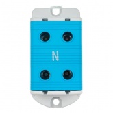 Клемма силовая вводная двойная EKF КСВ 16-95 мм2 245А синяя