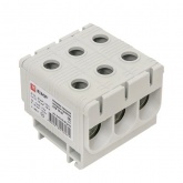 Клемма силовая вводная тройная EKF КСВ 16-50 мм2 160А серая PROxima