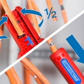 Стриппер Weicon для зачистки экранированых кабелей витая пара №10 SFTP/FFTP-Cat5 Cat6 Cat7 4,5-10 мм