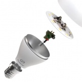 Лампа светодиодная шарик Русский Свет RS LED G45 6W 4200K 220V E14 600Lm холодный свет