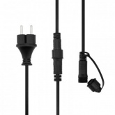 Гирлянда Белт-Лайт 2 жилы 50м шаг 40см 125 патронов E27 IP65 черный круглый провод