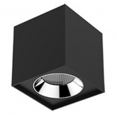 Светильник LED Вартон DL-02 Cube накладной 100х110 12W 4000K 35° RAL9005 черный матовый