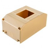 Бокс пластиковый накладной без двери ИЭК KREPTA 3 КМПн 1/4 4 модуля сосна