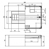 Щит распределительный навесной Ruvinil Tyco на 12 модулей под дерево Сосна, 280х190х93мм