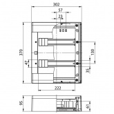 Щит распределительный навесной Ruvinil Tyco на 24 модуля под дерево Сосна, 370х302х95мм