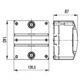 Щит распределительный навесной Ruvinil Tyco на 6 модулей под дерево Бук, 140х125х85мм