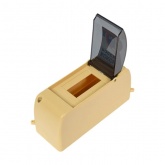 Бокс пластиковый накладной с прозрачной крышкой ИЭК KREPTA 3 КМПн 2/2 2 модуля сосна