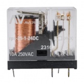 Реле промежуточное EKF AVERES slim 25/1 1NO/NC 10A 24В DC