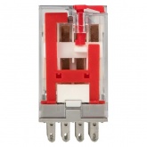 Реле промежуточное с кнопкой и механической индикацией EKF AVERES RPAt 22/4 5A 230В AC