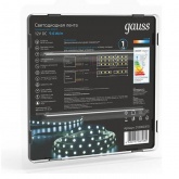 Лента светодиодная Gauss 2835/120-SMD 9.6W/m 12V DC холодный белый IP20 (упаковка 5м)