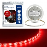 Светодиодная LED лента Feron LS603 60SMD(2835)/м 4.8Вт/м 5м IP20 12V красный
