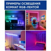 Светодиодная LED лента Feron LS606, 60SMD(5050)/м 14,4Вт/м 5м IP20 12V RGB