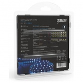 Лента светодиодная Gauss Elementary 2835/60-SMD 4.8W/m 12V DC IP20 синий (упаковка 5м)