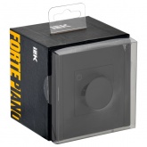 Термостат электронный с индикацией ИЭК FORTE&PIANO FP152 с датчиком 2,4м черный