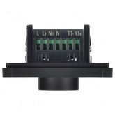 Термостат электронный с индикацией ИЭК FORTE&PIANO FP152 с датчиком 2,4м черный