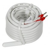 Термостат электронный с индикацией ИЭК FORTE&PIANO FP152 с датчиком 2,4м черный