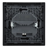 Розетка с зарядкой ИЭК FORTE&PIANO FP147 2Р+Е 16А шторки USB A+C 18Вт черный