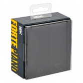 Выключатель жалюзи кнопочный ИЭК FORTE&PIANO FP111 10А черный