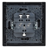 Выключатель жалюзи кнопочный ИЭК FORTE&PIANO FP111 10А черный