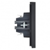 Выключатель жалюзи кнопочный ИЭК FORTE&PIANO FP111 10А черный