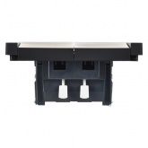 Выключатель жалюзи кнопочный ИЭК FORTE&PIANO FP111 10А черный