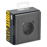 Розетка с зарядкой ИЭК FORTE&PIANO FP347 2Р+Е 16А шторки USB A+C 18Вт серый