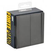 Выключатель жалюзи кнопочный ИЭК FORTE&PIANO FP311 10А серый