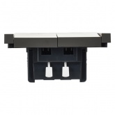 Выключатель жалюзи кнопочный ИЭК FORTE&PIANO FP311 10А серый