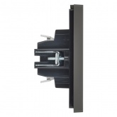 Выключатель жалюзи кнопочный ИЭК FORTE&PIANO FP311 10А серый