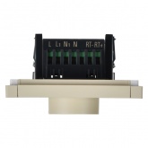 Термостат электронный с индикацией ИЭК FORTE&PIANO FP452 с датчиком 2,4м ваниль