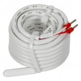 Термостат электронный с индикацией ИЭК FORTE&PIANO FP452 с датчиком 2,4м ваниль